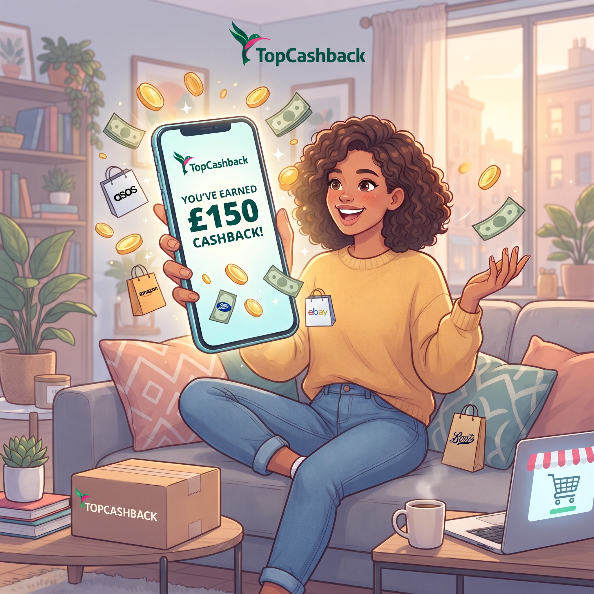 TopCashback cashback service for planned online purchases